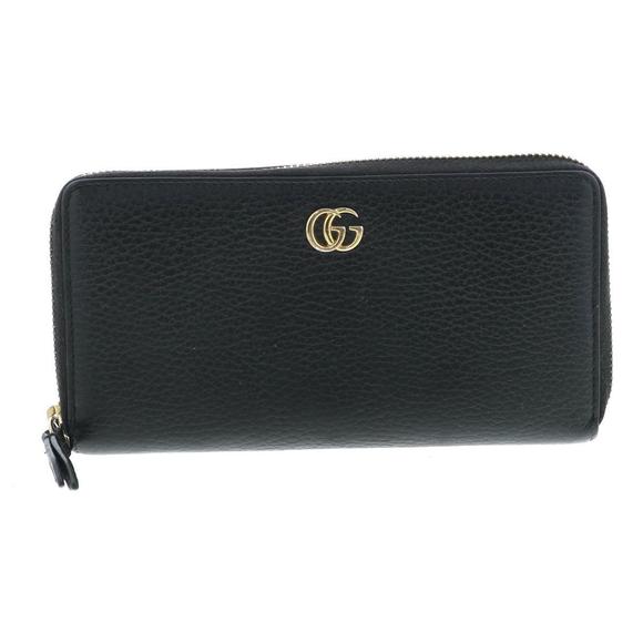 Gucci Petite Marmont Leather Zip Around Long Wallet - Picture 1 of 5